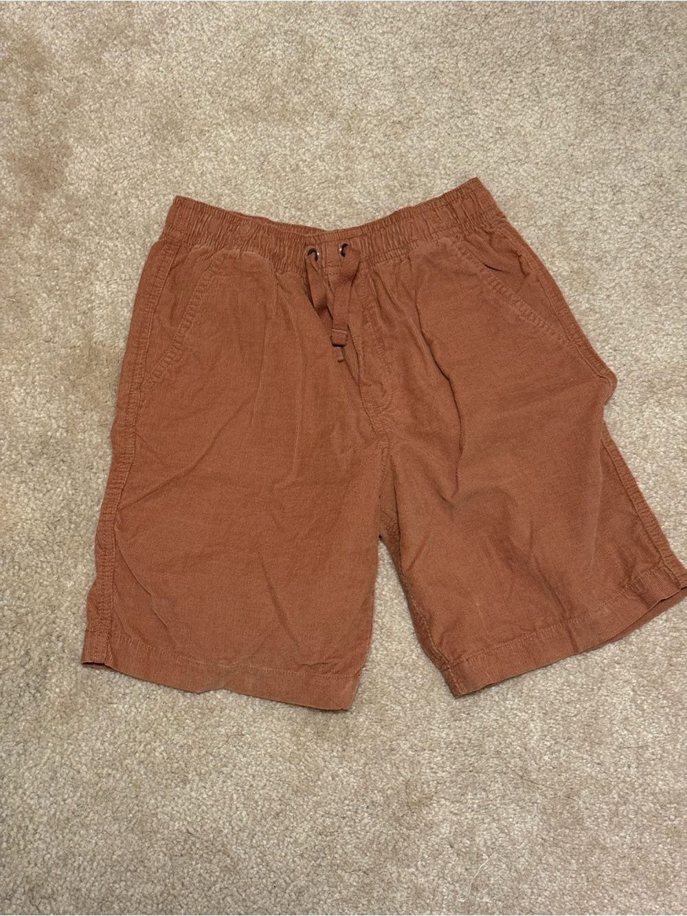 Hanna Andersson Kids Elastic-Waist Shorts - Rust Brown